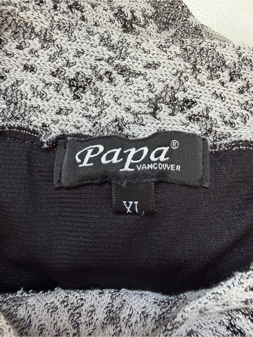 Papa Womens Whimsigoth Button Cardigan XL Grey Fairy Grunge Mixed Media READ - Picture 2 of 9